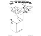 Whirlpool LSC6244AW0 top and cabinet diagram