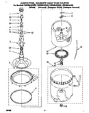 Agitator, basket, and tub