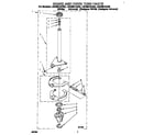 Whirlpool LSC6244AW0 brake and drive tube diagram