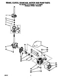 Brake, clutch, gearcase, motor and pump