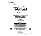 Whirlpool RM996PXVW4 front cover diagram