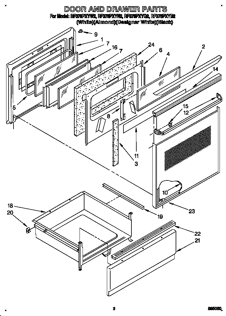 Door and drawer