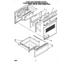 Whirlpool RF376PXYW2 door and drawer diagram