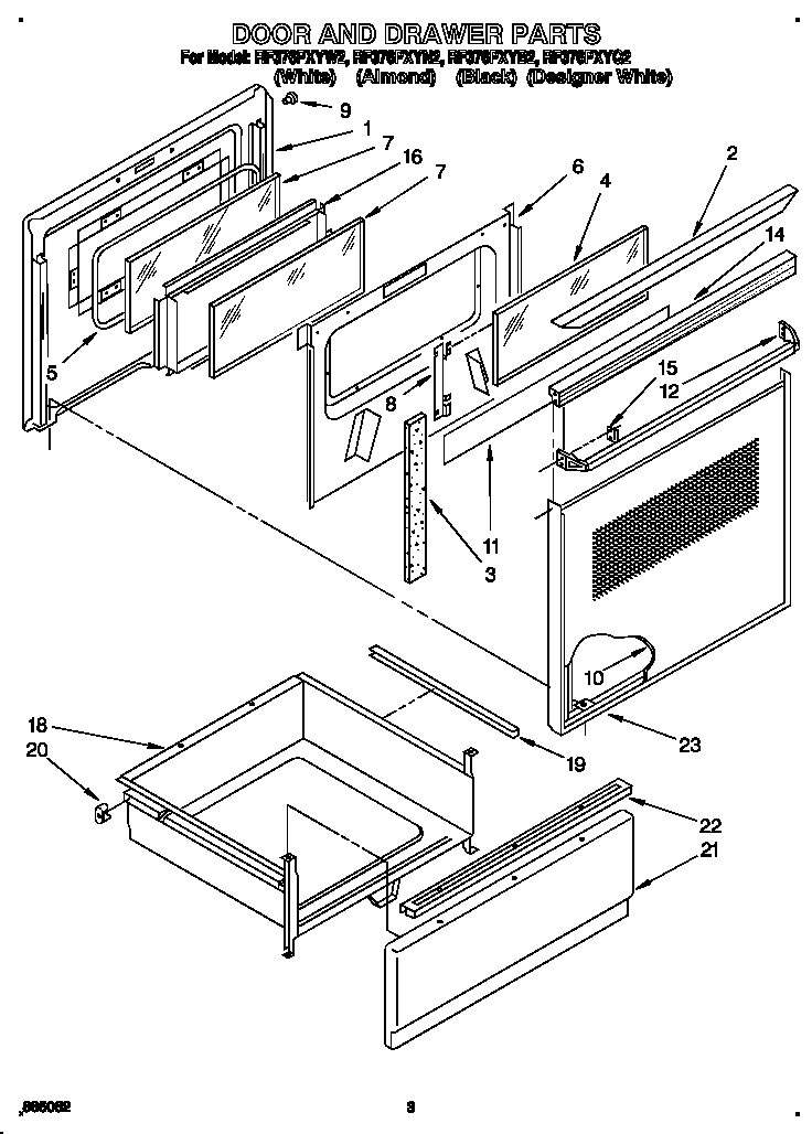 Door and drawer