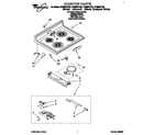 Whirlpool RF396PXYW3 cooktop diagram