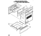 Whirlpool RF396PXYW3 door and drawer diagram