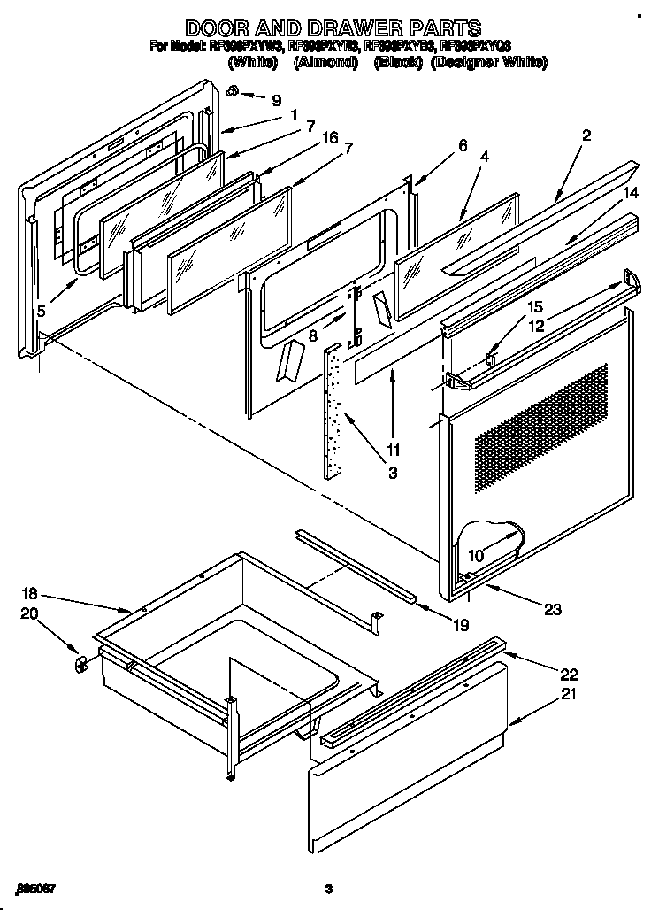Door and drawer
