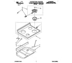 Whirlpool RF330PXAW0 cooktop diagram