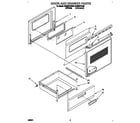 Whirlpool RF330PXAW0 door and drawer diagram