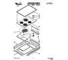 Whirlpool RC8600XXB3 cooktop diagram