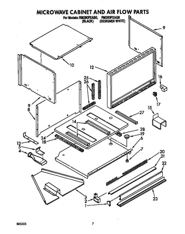 Microwave cabinet and air flow