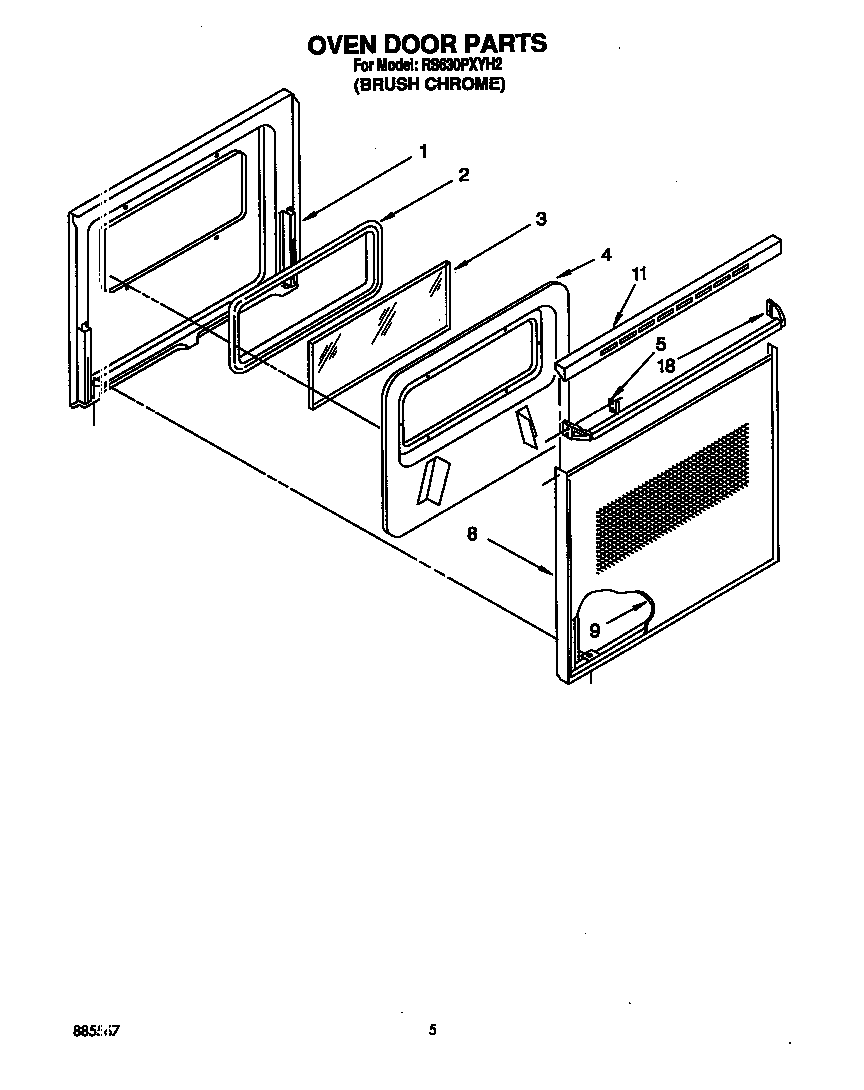 OVEN DOOR