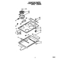 Whirlpool RS6305XYW2 cooktop diagram