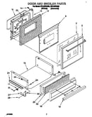 Door and broiler