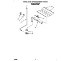 Whirlpool SF310PEAQ0 broiler & oven burner diagram