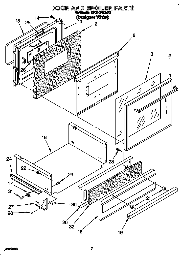 Door and broiler