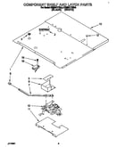 Component shelf and latch
