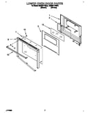 Lower oven door