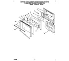 KitchenAid KEBS277YWH3 upper and lower oven door diagram
