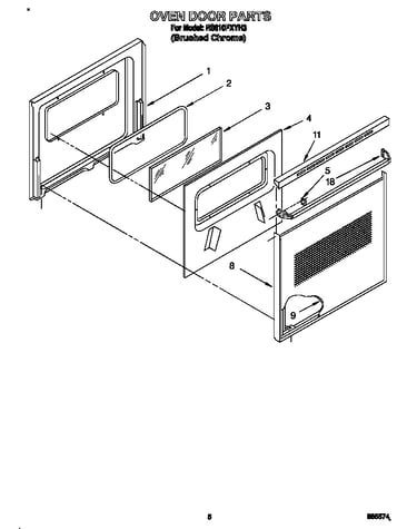 Oven door