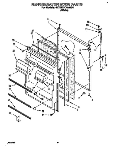 Refrigerator door