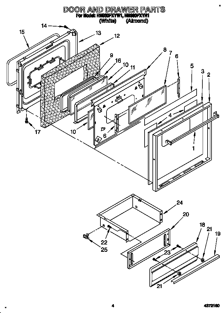 Door and drawer