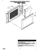 Microwave oven door