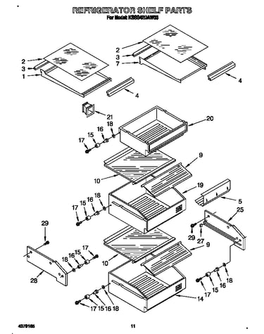 Refrigerator shelf