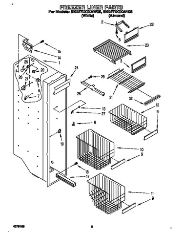 Freezer liner