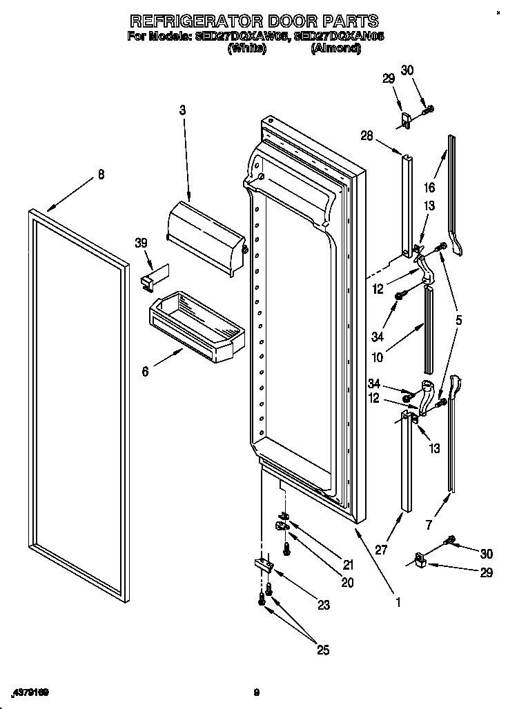 Refrigerator door