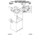 Whirlpool LSC6244BW0 top and cabinet diagram