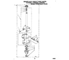 Whirlpool LLC7244BQ0 brake and drive tube diagram