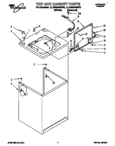Top and cabinet