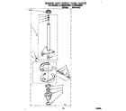 Whirlpool LLN8244BW0 brake and drive tube diagram