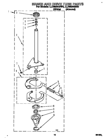 Brake and drive tube
