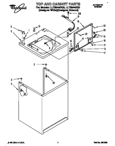 Top and cabinet