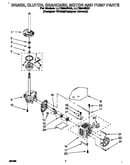 Brake, clutch, gearcase, motor and pump