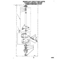 Whirlpool LLT8244BQ0 brake and drive tube diagram