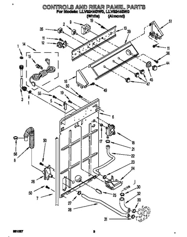 Controls and rear panel