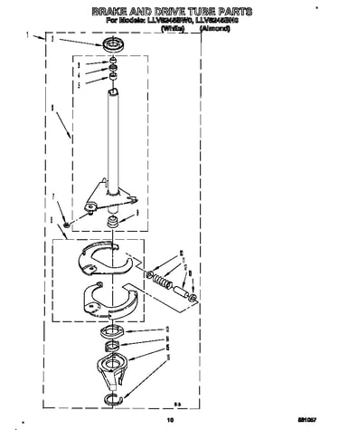 Brake and drive tube
