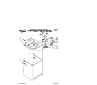 Whirlpool LSN8244BW0 top and cabinet diagram