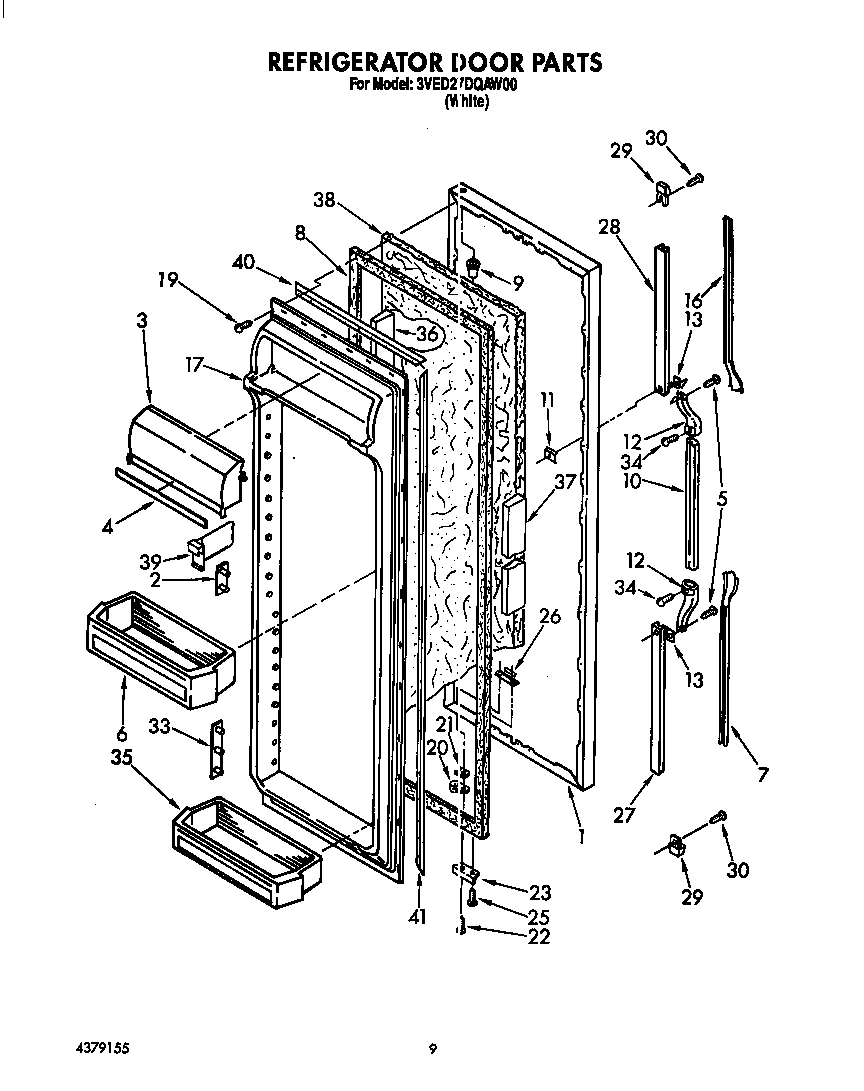 Refrigerator door