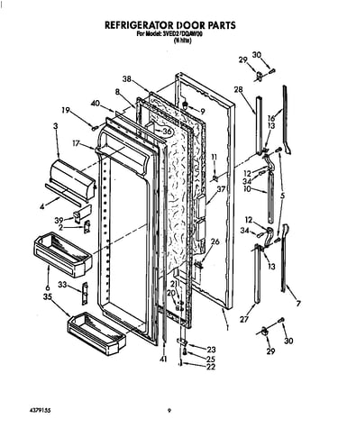 Refrigerator door