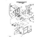 Whirlpool 3VED27DQAW00 dispenser front diagram