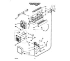 Whirlpool 3VED27DQAW00 icemaker diagram