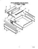 Utility drawer and rail