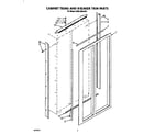 KitchenAid KSSS48DAX01 cabinet trims and breaker trim diagram