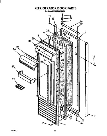 Refrigerator door