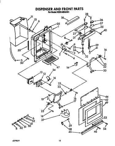 Dispenser and front
