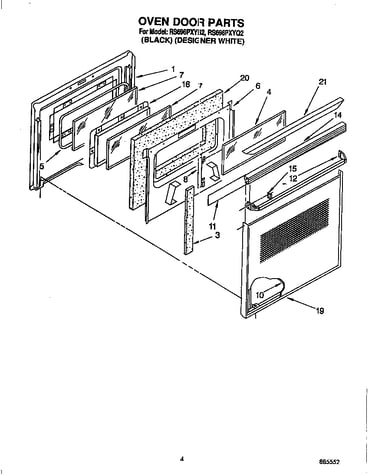 Oven door